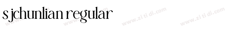 sjchunlian regular字体转换